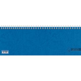 Glocken Tischkalender Querterminbuch, 2025, blau