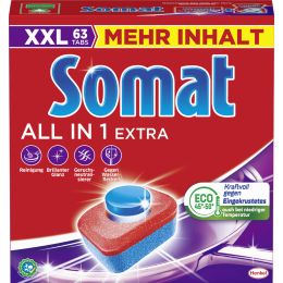 Somat Splmaschinentabs 10 ALL IN 1 EXTRA, 63 Tabs, XXL