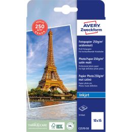 AVERY Zweckform Inkjet Fotopapier PREMIUM, 10 x 15 cm, wei