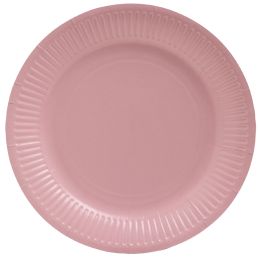 PROnappe Papp-Teller, rund, 230 mm, rosa