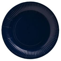 PROnappe Papp-Teller, rund, 230 mm, marineblau