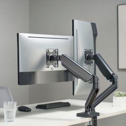 LogiLink Doppel-Monitorarm, Aluminium, Armlnge: 450 mm