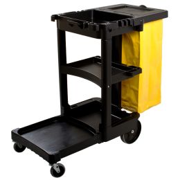 Rubbermaid Hausmeisterwagen mit Sack 1805985, schwarz