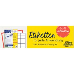 AVERY Zweckform Universal-Etiketten, 105 x 42,3 mm, wei