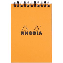 RHODIA Spiralnotizblock No. 13, DIN A6, gepunktet, schwarz