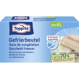 TOPPITS Gefrierbeutel, 45 x 6 Liter, 290 x 410 mm