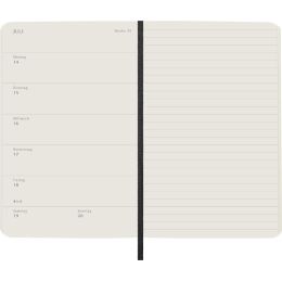 MOLESKINE Taschenkalender 2025, Wochen, P/A6, Softc.,schwarz