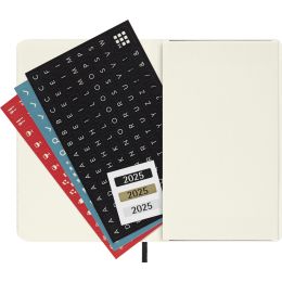 MOLESKINE Taschenkalender 2025, Wochen, P/A6, Softc.,schwarz