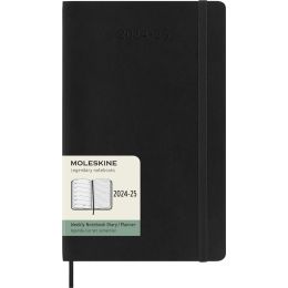 MOLESKINE Buchkalender 2024/2025, 18 Monate, XL/A4, schwarz