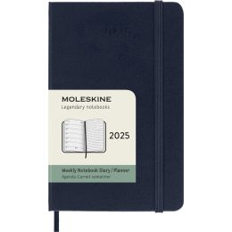 MOLESKINE Buchkalender 2025, Wochen, L/A5, Hardcover, blau