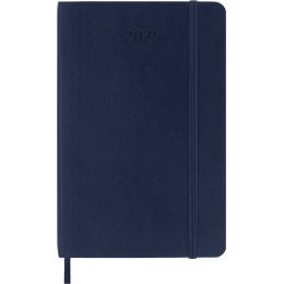 MOLESKINE Buchkalender 2025, Wochen, L/A5, Softcover, blau