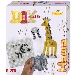 Hama Bgelperlen midi Safari, Geschenkpackung, 3D