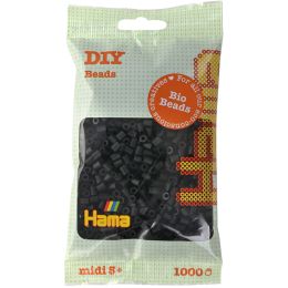 Hama Bgelperlen Bio midi, schwarz, im Beutel