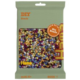 Hama Bgelperlen Bio midi, Mix 10 Farben, 1.000er Beutel