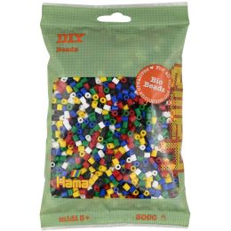 Hama Bgelperlen Bio midi, Mix 6 Farben, 1.000er Beutel