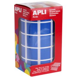 APLI Kids Sticker Creative Quadrat, auf Rolle, gelb