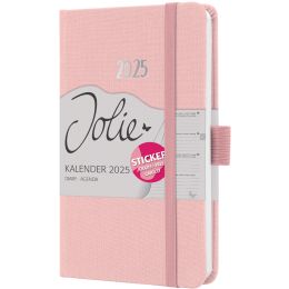 sigel Taschenkalender Jolie Feel 2025, Textil, A6, grau