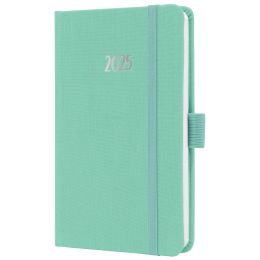 sigel Buchkalender Jolie Feel 2025, Textil, A6, mint