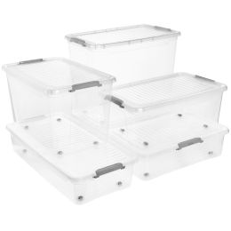 keeeper Aufbewahrungsbox leo, 37 Liter, transparent