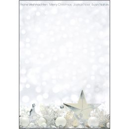 sigel Weihnachts-Motiv-Papier Snow Star, A4, 90 g/qm