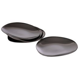 APS Teller PEBBLES, gunmetal, 4er Set