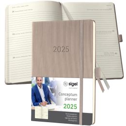 sigel Buchkalender Conceptum 2025, ca. DIN A5, dunkelblau