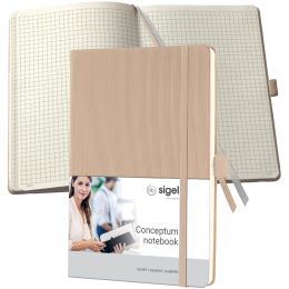 sigel Notizbuch Conceptum, DIN A5, liniert, beige