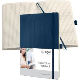 sigel Notizbuch Conceptum, DIN A4, liniert, schwarz