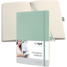 sigel Notizbuch Conceptum, DIN A4, liniert, schwarz