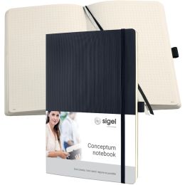 sigel Notizbuch Conceptum, DIN A4, kariert, beige