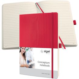 sigel Notizbuch Conceptum, DIN A4, liniert, beige