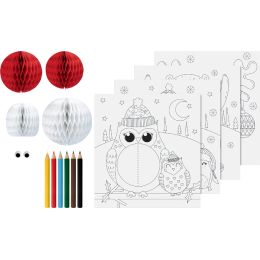 HEYDA 3D Mal-Set Wintertiere, 15-teilig