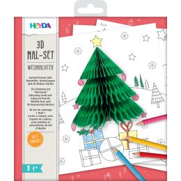 HEYDA 3D Mal-Set Weihnachten, 15-teilig