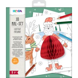 HEYDA 3D Mal-Set Weihnachten, 15-teilig