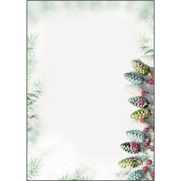 sigel Weihnachts-Motiv-Papier Christmas Forest Watercolor