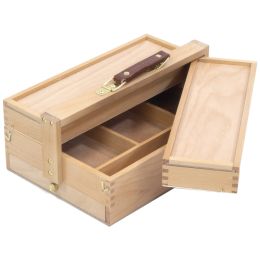 kangaro Knstler-Utensilienbox, 3 Etagen, Buchenholz