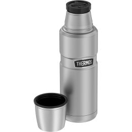 THERMOS Isolierflasche STAINLESS KING, 0,47 Liter, silber