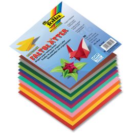 folia Origami-Faltbltter, 190 x 190 mm, farbig sortiert